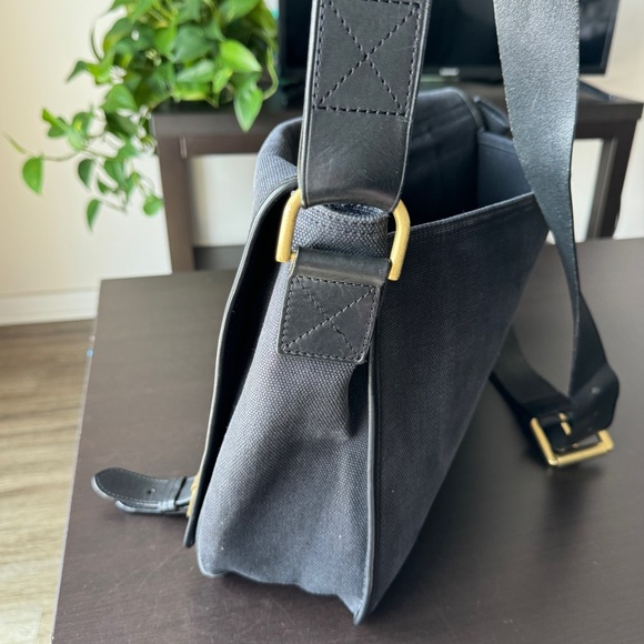 MULBERRY Messenger Satchel Document Shoulder Bag Gray Canvas - Picture 11 of 16
